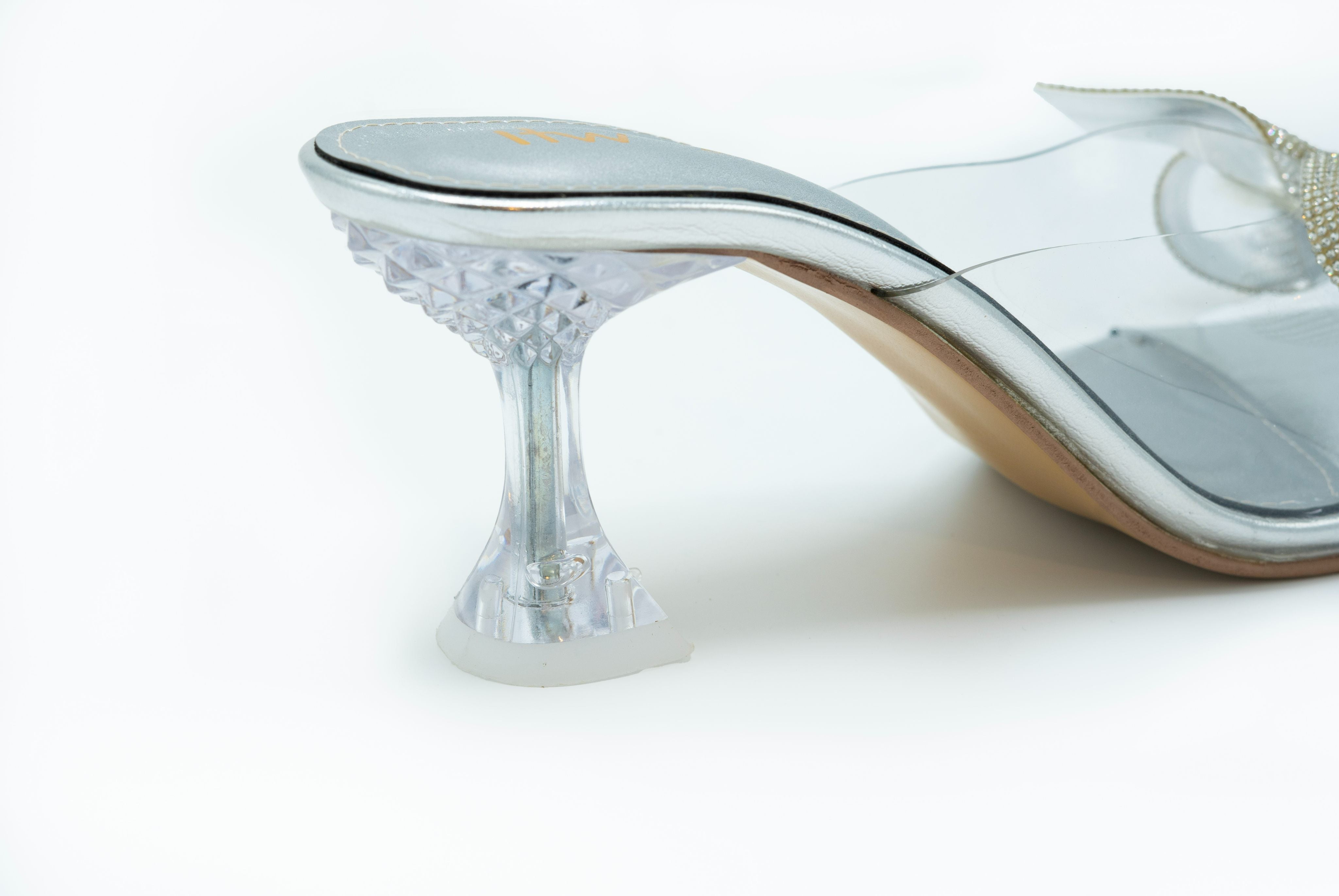 Aurelia Silver Bow Heels