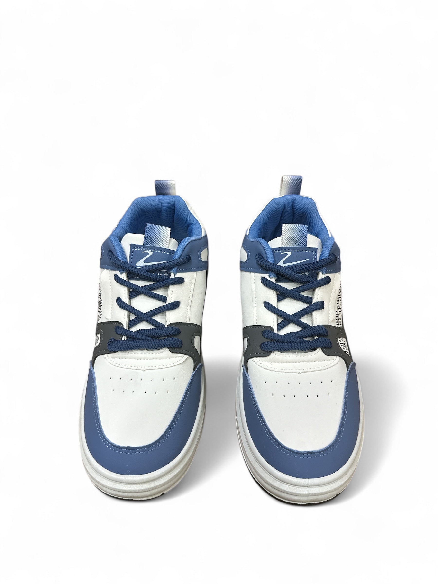 MEN imported sneakers 7293 white blue
