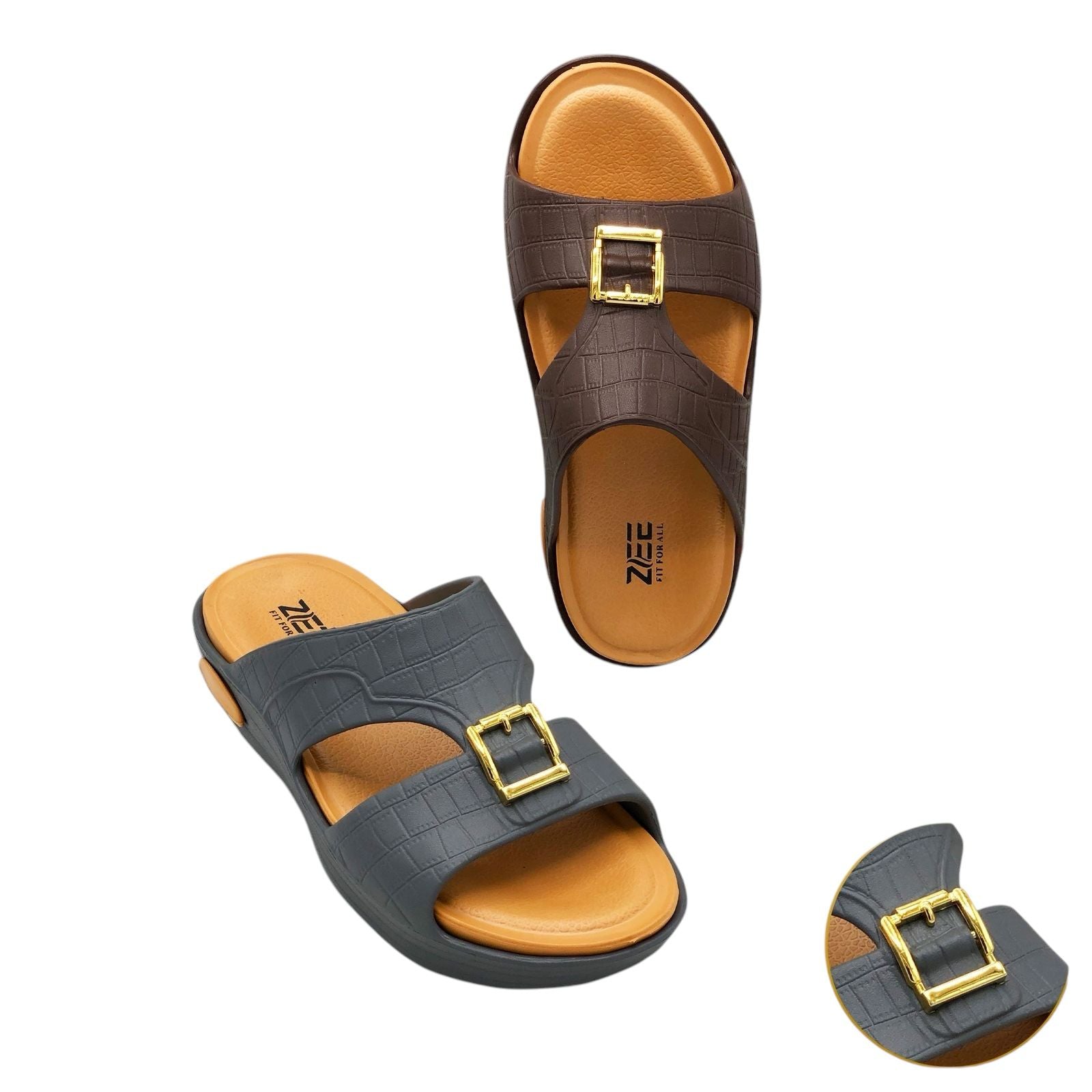 Chic Everyday Buckle Slides|ZEE-5029